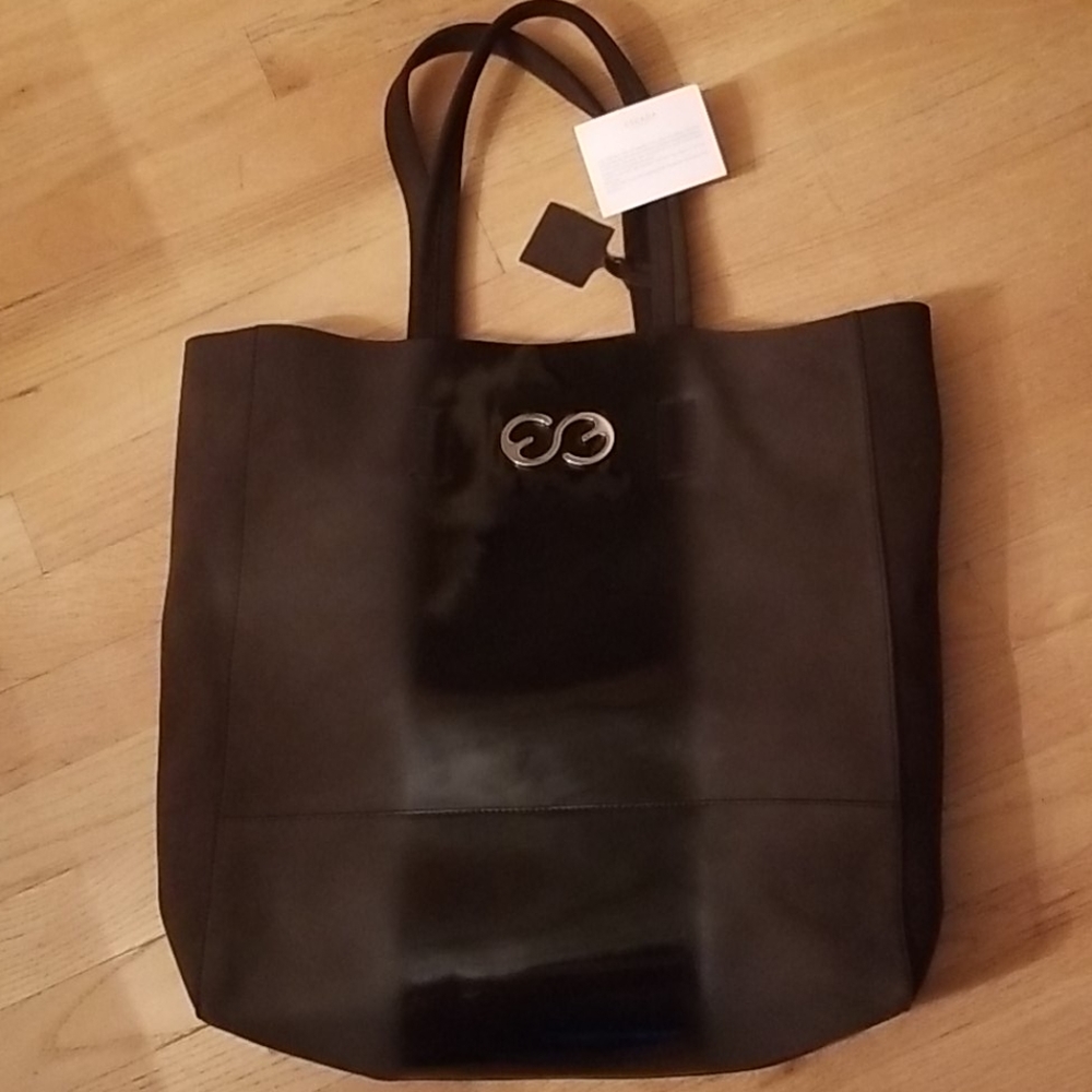 Escada Society Leather Tote